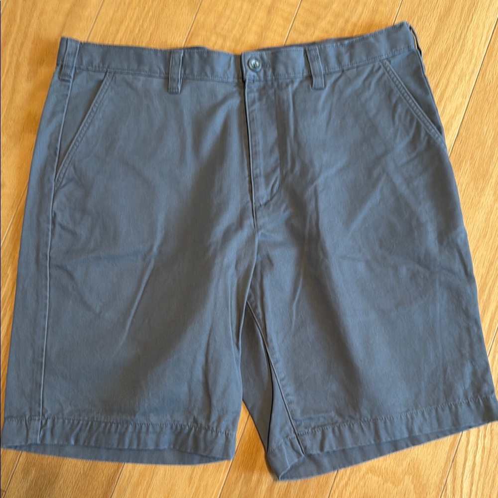 Gray Flat Front Shorts